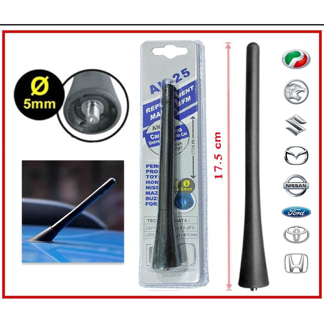 Antena Universal De Radio AM/FM Modelo AV-25 17.5cm
