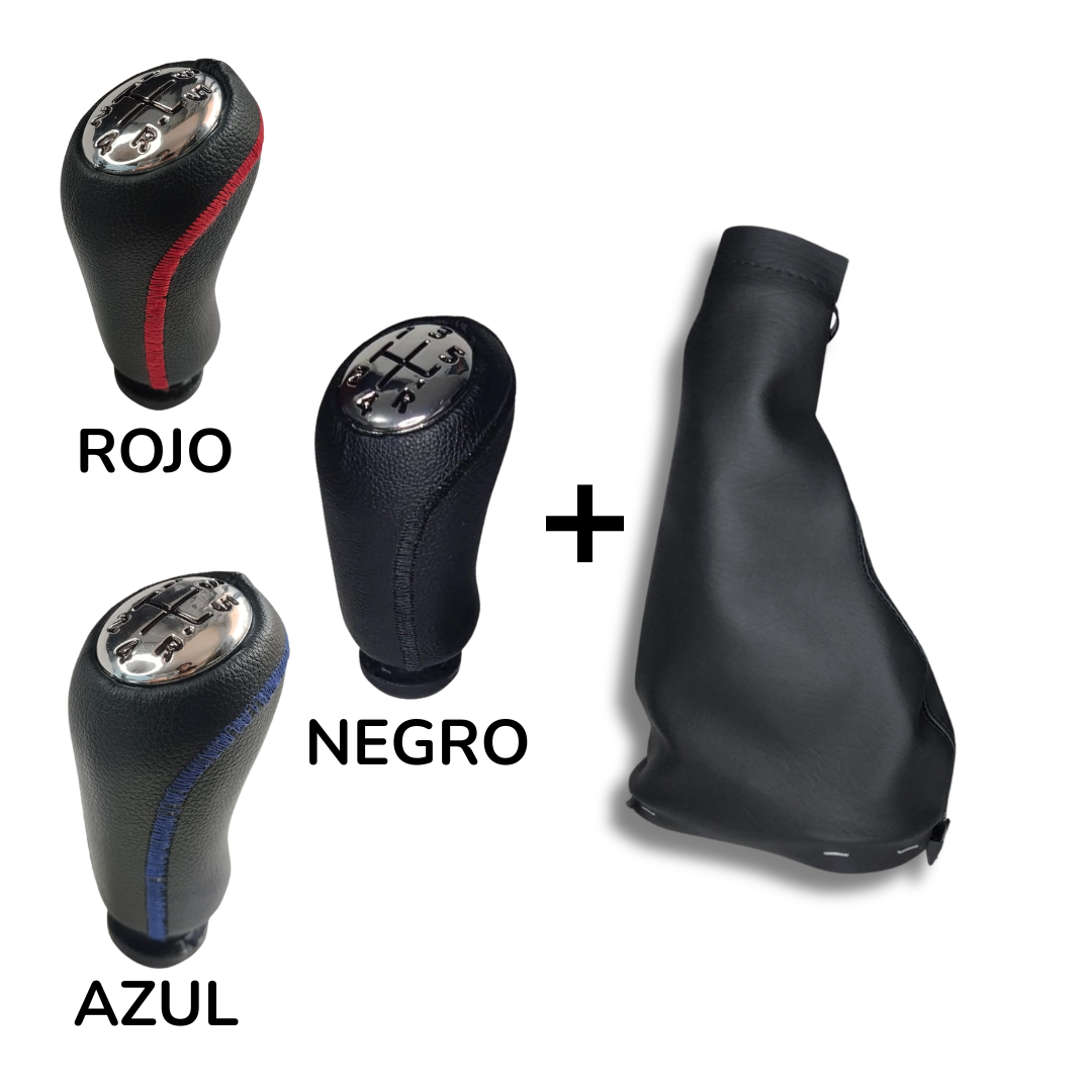Pomo Palanca de Cambios Renault Sandero, Logan, Duster 1.6 en Cuero Con Funda