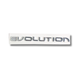 EMBLEMA INYECTADO CHEVROLET CORSA EVOLUTION LETRAS ADHESIVAS CROMADO