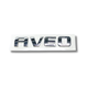 EMBLEMA INYECTADO CHEVROLET AVEO TRASERO LETRAS ADHESIVAS TONO CROMADO