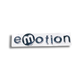 EMBLEMA INYECTADO CHEVROLET AVEO EMOTION TRASERO LETRAS ADHESIVAS CROMADO