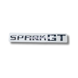 EMBLEMA INYECTADO CHEVROLET SPARK GT LETRAS ADHESIVAS CROMADO
