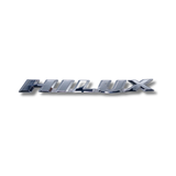 EMBLEMA INYECTADO TOYOTA HILUX HI RAIDER CROMADO INCLINADO
