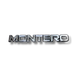 EMBLEMA INYECTADO MITSUBISHI MONTERO ADHESIVO CROMADO Y NEGRO