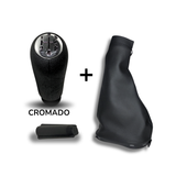 Pomo palanca de cambios Renault Logan, Sandero, Duster 1.6 con Funda – Cromada Desde 2004 hasta 2015