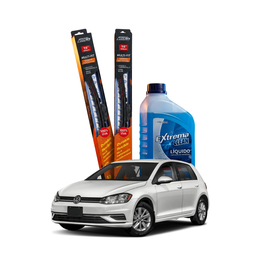 Kit Plumillas Volkswagen Gol 22" y 16" (2014-2024) + Líquido Limpiaparabrisas