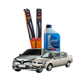 Kit Plumillas Renault Clio / Symbol 21" y 19" (2005-2020) + Líquido Limpiaparabrisas