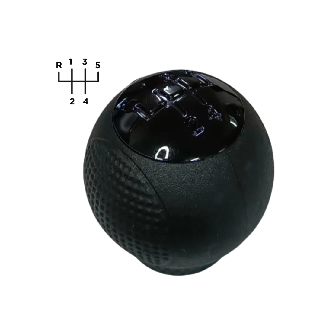 POMO PALANCA CAMBIOS LUJO CHEVROLET AVEO GIRS, NEGRO, CROMADO 4